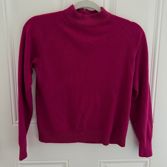 Karen Scott women’s pink/magenta mock neck sweater - Picture 1 of 3